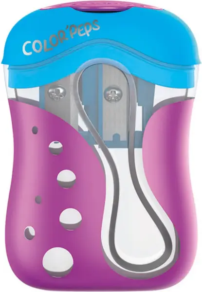 Blyantspidser til børn Maped Color Peps i lilla og blå. Velegnet til børn.