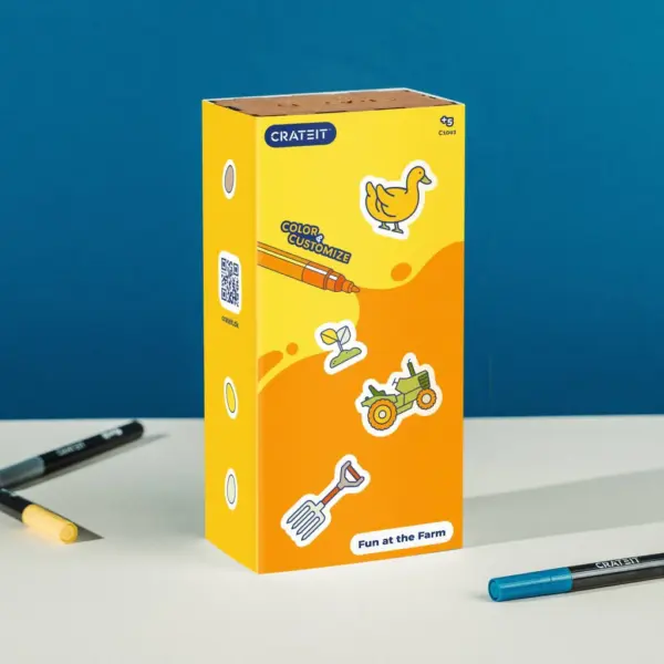 Bondegårdsfigurer til kreativ undervisning og fantasi udvikling