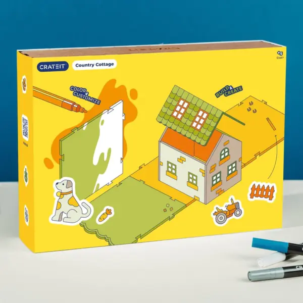 Bondegård Trælegetøj Bondehuset CrateIt