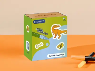 Trælegetøj dinosaur crateit