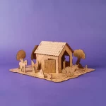 Enhjørning trælegetøj sæt til undervisning, kreativitet og fantasi for børn