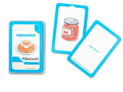 Tysk Kortspil Lebensmittel - Lær om tyske fødevarer og mad - ordforråd