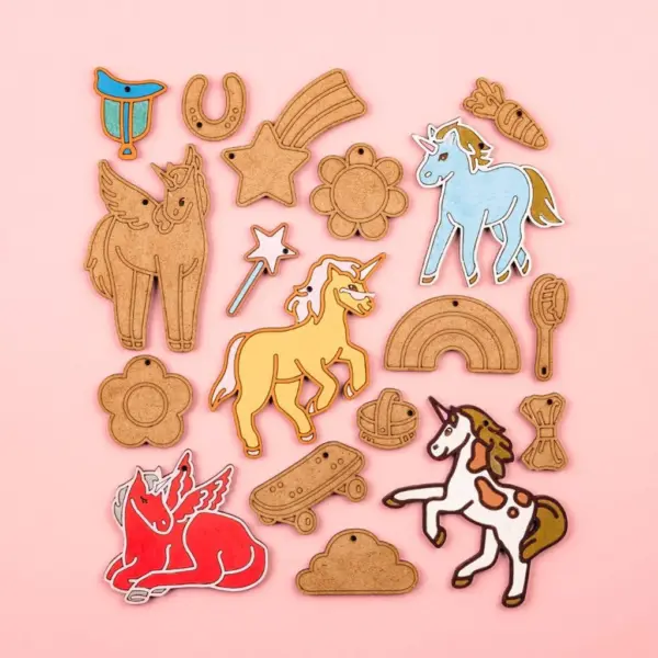 Enhjørning figurer Regnbuevenner til kreativ og fantasifuld undervisning