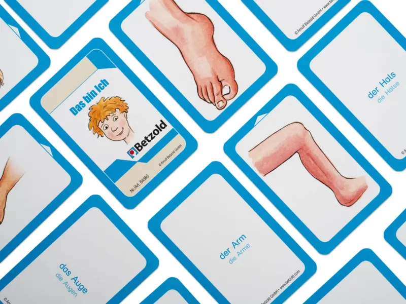 Tysk Kortspil om Kroppen Das bin ich