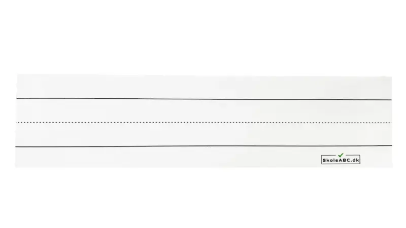 Skrivefelt whiteboard med skrivehus - hvid