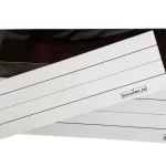 Skrivefelt whiteboard med skrivehus med magnetisk bagside - hvid