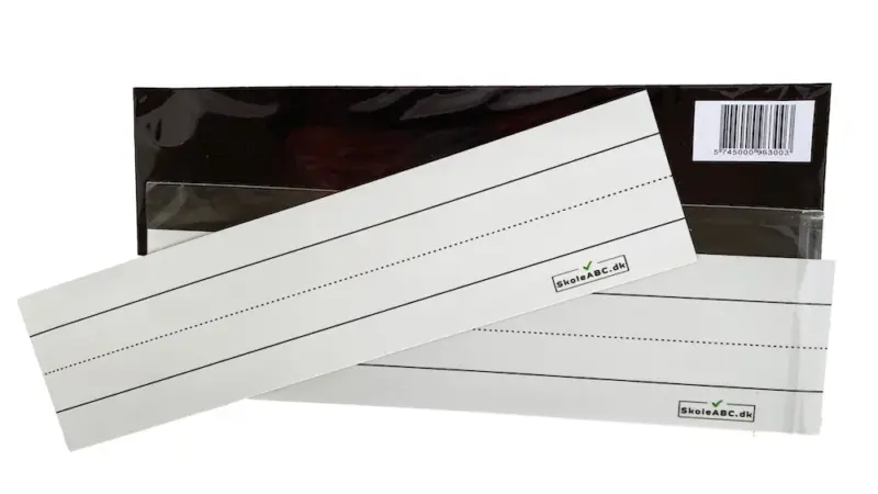 Skrivefelt whiteboard med skrivehus med magnetisk bagside - hvid