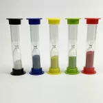 Timeglas sæt 5 styk. 5 farver