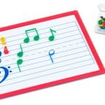 Musik Magnetisk ark med noder