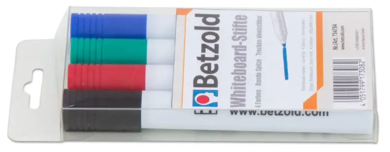 Sæt med 4 whiteboard marker