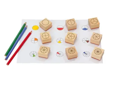 Matematiske Brøkdel Stempler