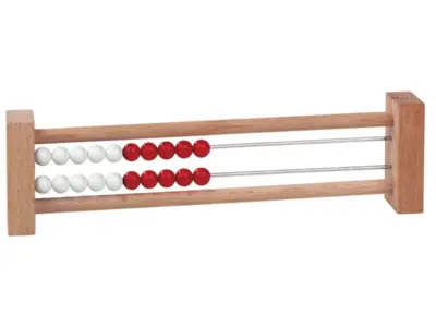 Kugleramme med 20 kugler hvid rød