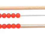 Kugleramme stående rød blå lille