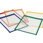 miljøvenlige læringslommer, 10 stk. 5 farver A4 format