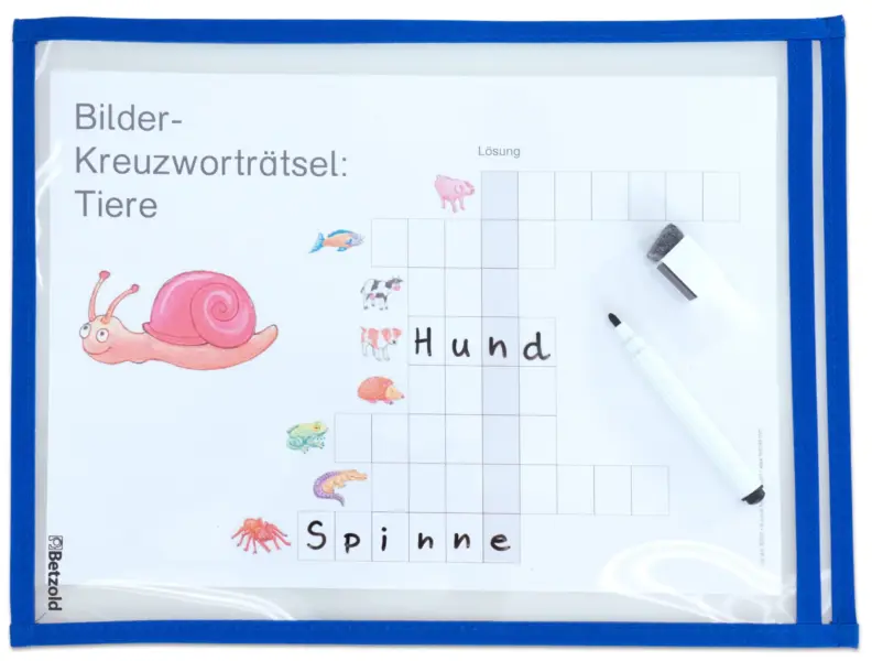 miljøvenlige læringslommer, 10 stk. 5 farver A4 format