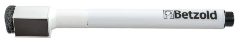 Whiteboard Pen Sort med tavlesvamp