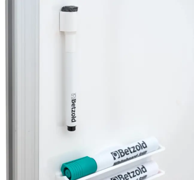 Whiteboard Pen Sort med tavlesvamp