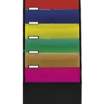 Hængemappe til A4, 6 lommer, Sort