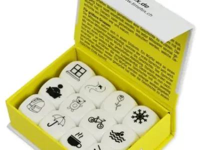 Fortællingsterninger "Fantasi", 12 stk., 20 mm i Boks