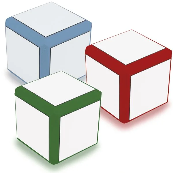 blank terning i grøn