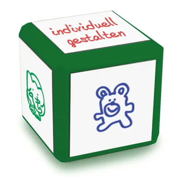 blank terning i grøn