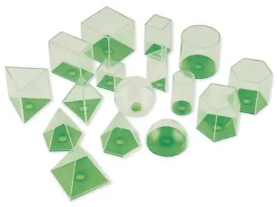 Geometrisæt -17 Transparente Figurer