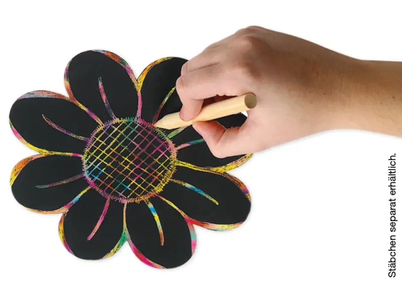 regnbue skrabepapir 100 stk