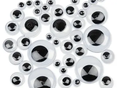 Selvklæbende Rulleøjne, 1.100 stk