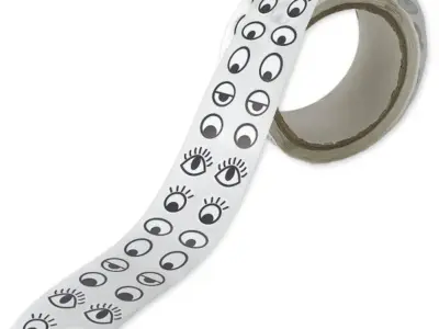 Sjove Øjne Stickers i Sort-Hvid, 2000 stk