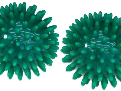 Massagebold pindsvinebold 7 cm grøn