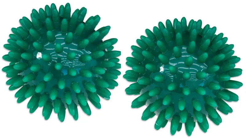 Massagebold pindsvinebold 7 cm grøn