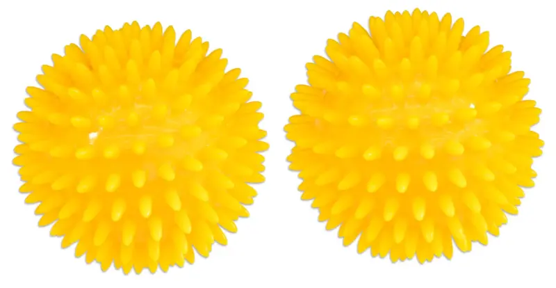 Massagebold pindsvinebold 8 cm gul