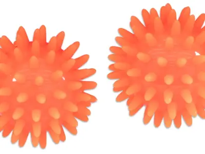 Massagebold pindsvinebold 6 cm orange