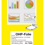 Overhead Folie - TimeTex (kopiering) - 100 stk. i boks