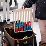 Flad Taelleramme Betzold med 100 Kugler farve rød og hvid