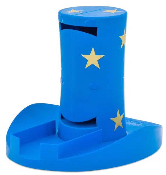 Magisk hat kortvender til at vende spillekort blå