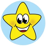 Belønningsklistermærker: Farvede Stjerner - 500 stk