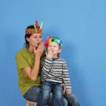 Farverige Fjer, 24 stk.