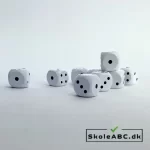 Terninger spilleterninger i træ 16 mm køb nu på skoleabc.dk - 10 stk i pose.