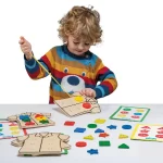 sy spil lær farver og former