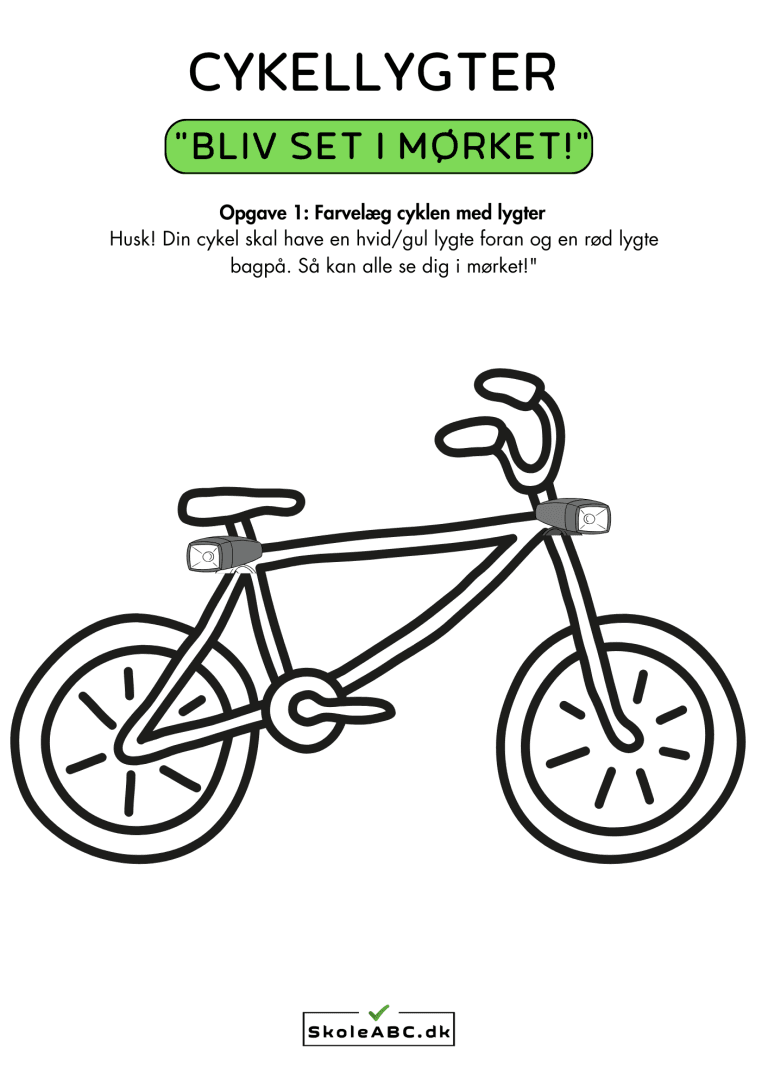 cykellygter bliv set i mørket
