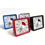 Lydløs timer i rød – et praktisk nedtællingsur til skole, hjem og køkken. Perfekt som time timer til opgaver, pligter og madlavning. CE-godkendt og robust design. Lille timer. 4 farver - stort udvalg.