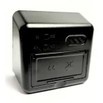 Lydløs timer i sort – et praktisk nedtællingsur til skole, hjem og køkken. Perfekt som time timer til opgaver, pligter og madlavning. CE-godkendt og robust design. ADHD timer. Skoletimer. Bagfra.