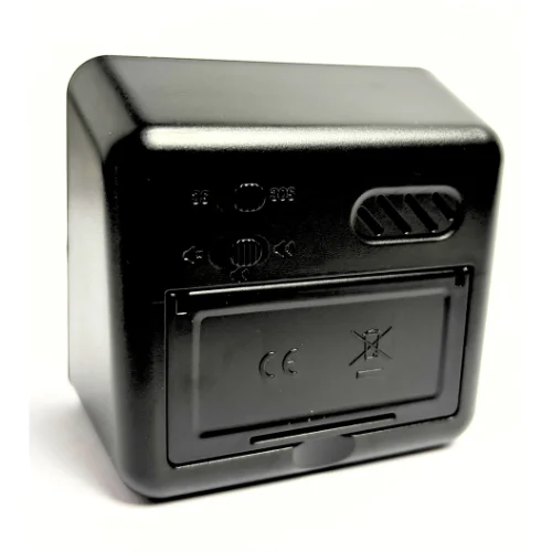 Lydløs timer i sort – et praktisk nedtællingsur til skole, hjem og køkken. Perfekt som time timer til opgaver, pligter og madlavning. CE-godkendt og robust design. ADHD timer. Skoletimer. Bagfra.