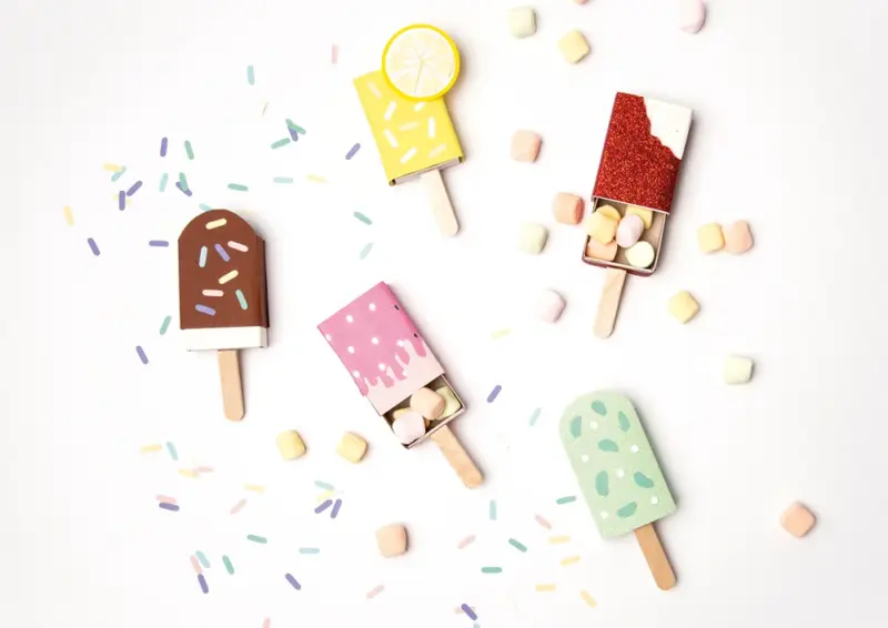 Hvide tændstikæsker – 10 stk. til kreative projekter