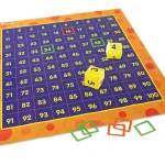 Taltavle aktivitetsmåtte 120 x 120 - til børn i indskolingen