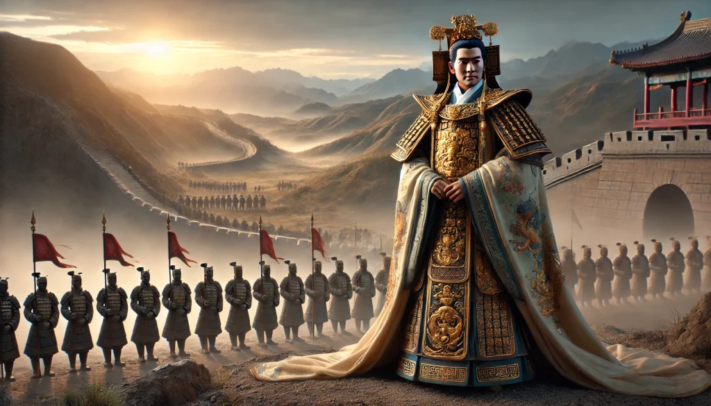 Qin dynastiet med kinas første kejser Qin Shi Huang