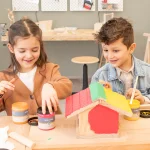 Fuglehus-byggesæt i massivt træ