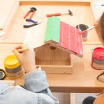 Fuglehus-byggesæt i massivt træ