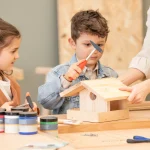 Fuglehus-byggesæt i massivt træ